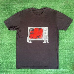 Vintage Y2K 666 TV T-Shirt Satanic Demonic Edgy Goth Horror